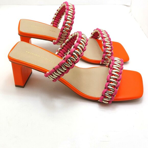 Fashion to Figure Jess Women's Wide Width Heeled Sandals - Size 10 - Picture 2 of 13